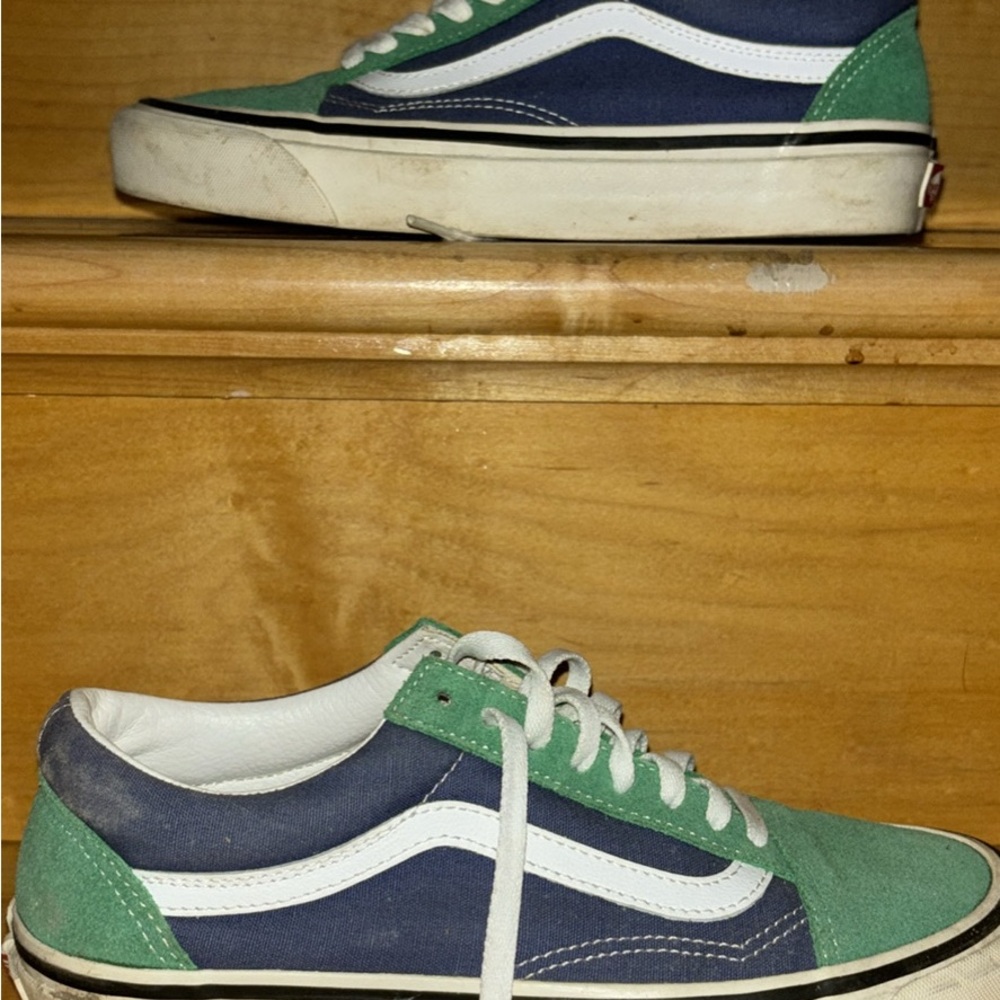Vans Green and Blue Women's Shoes